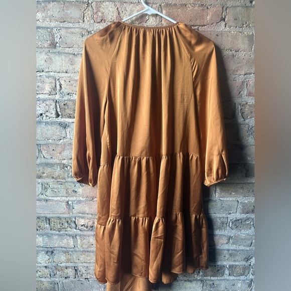 Banana Republic Copper Satin Blouse - Picture 2 of 5